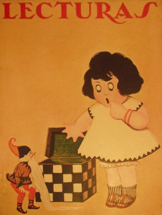 LECTURAS magazine side cover Issue 37  June 1924