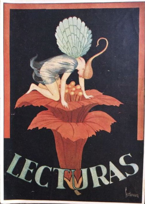 LECTURAS magazine side cover Issue 48  May 1925