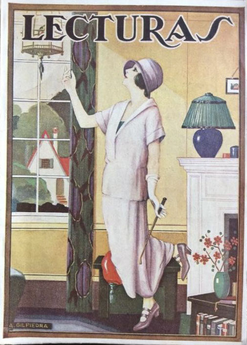 LECTURAS magazine side cover Issue 54  November 1925