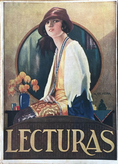 LECTURAS magazine side cover Issue 59  April 1926