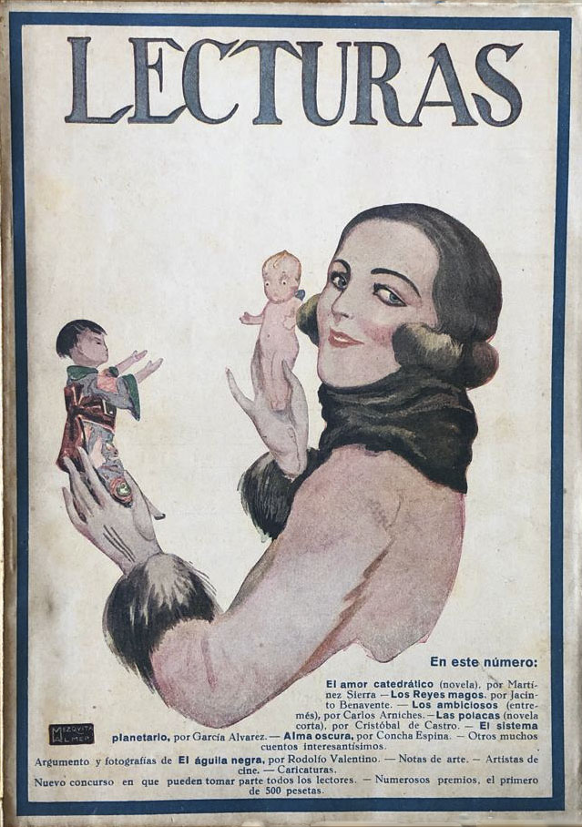 LECTURAS magazine side cover Issue 67  December 1926
