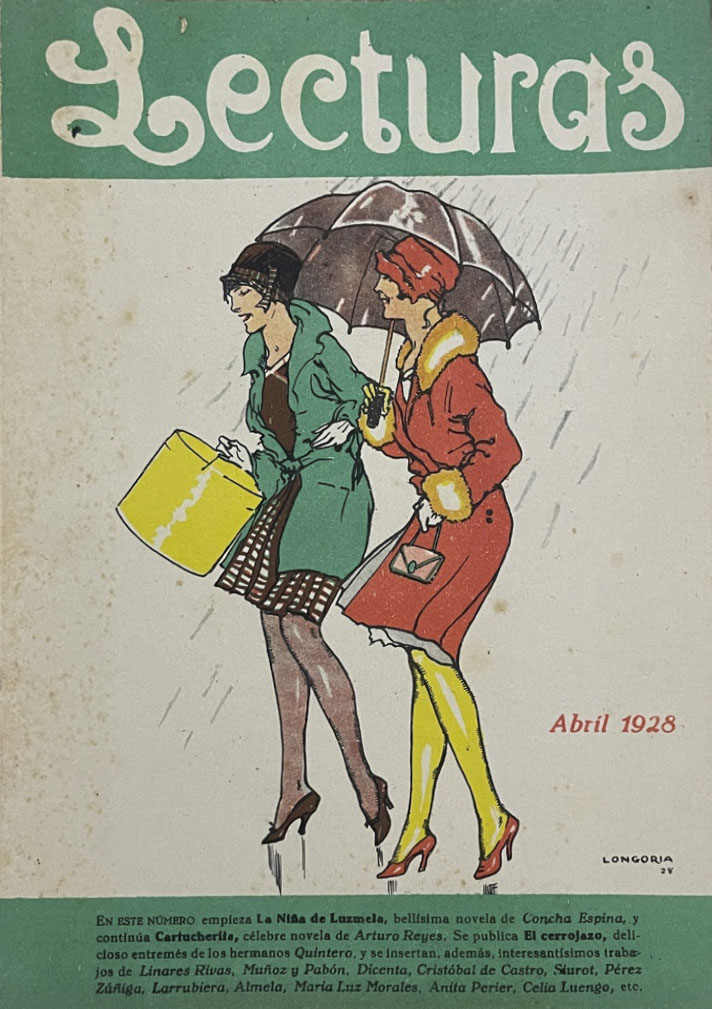 LECTURAS magazine side cover Issue 83  April 1928