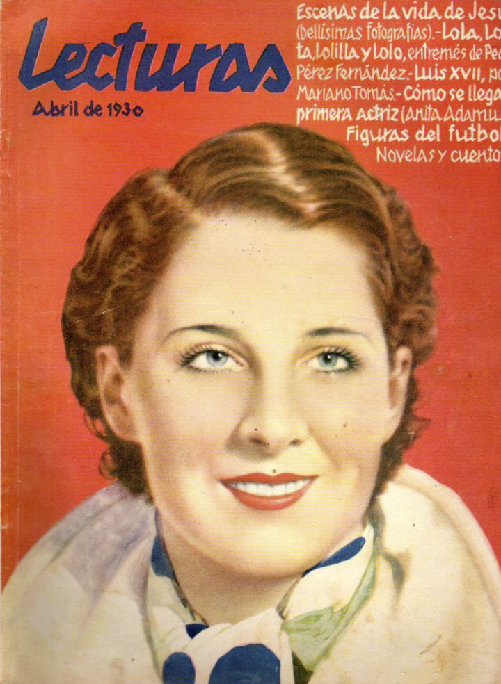 LECTURAS magazine side cover Issue 107  April 1930