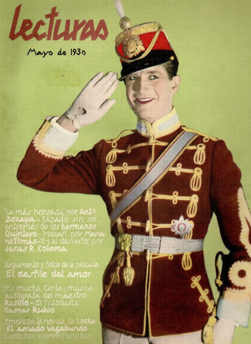 LECTURAS magazine side cover Issue 108  May 1930