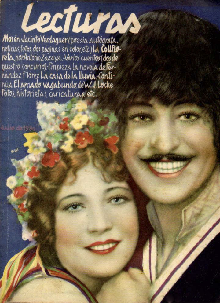 LECTURAS magazine side cover Issue 110  July 1930
