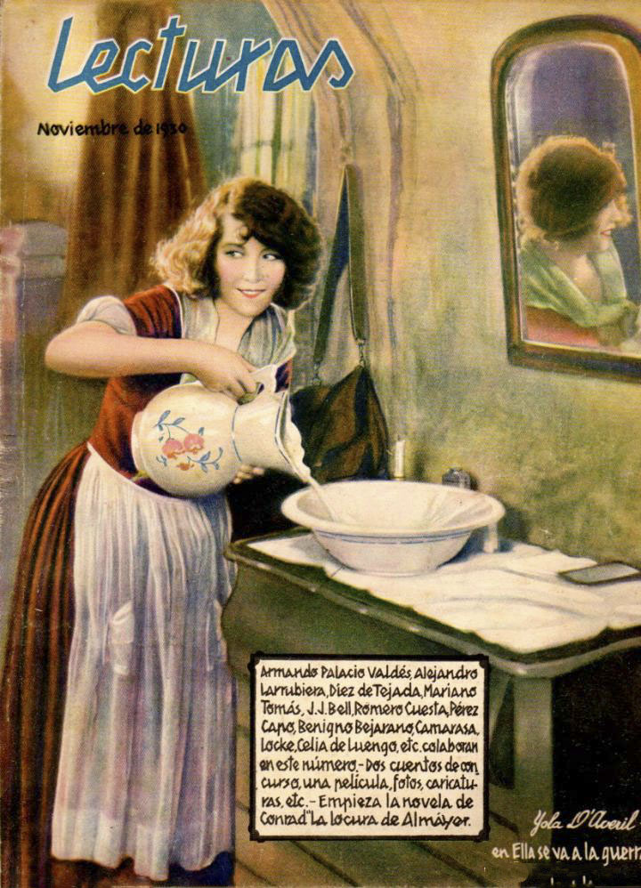 LECTURAS magazine side cover Issue 114  November 1930