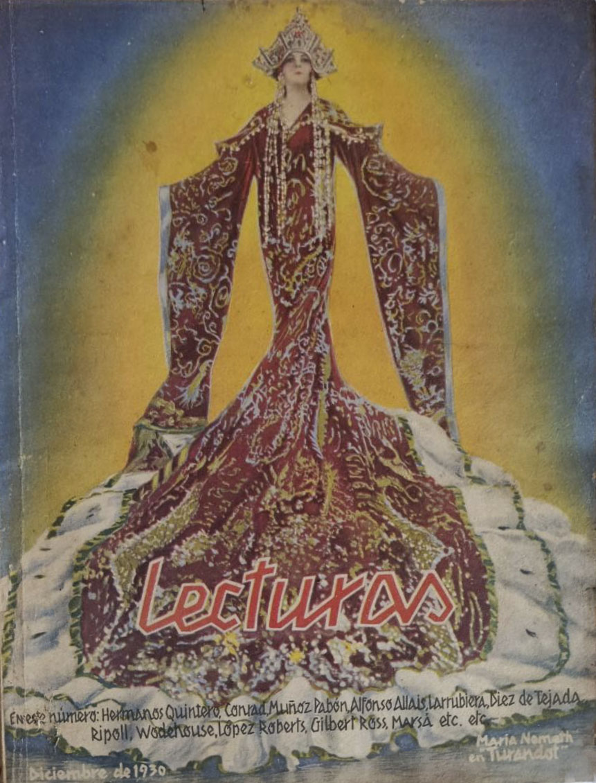 LECTURAS magazine side cover Issue 115  December 1930