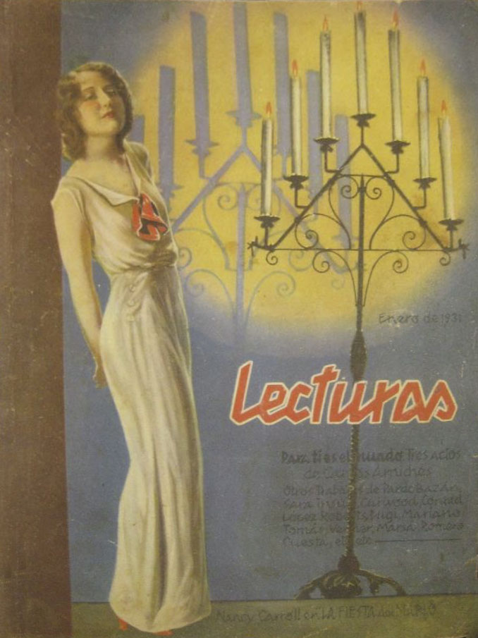 LECTURAS magazine side cover Issue 116  January 1931