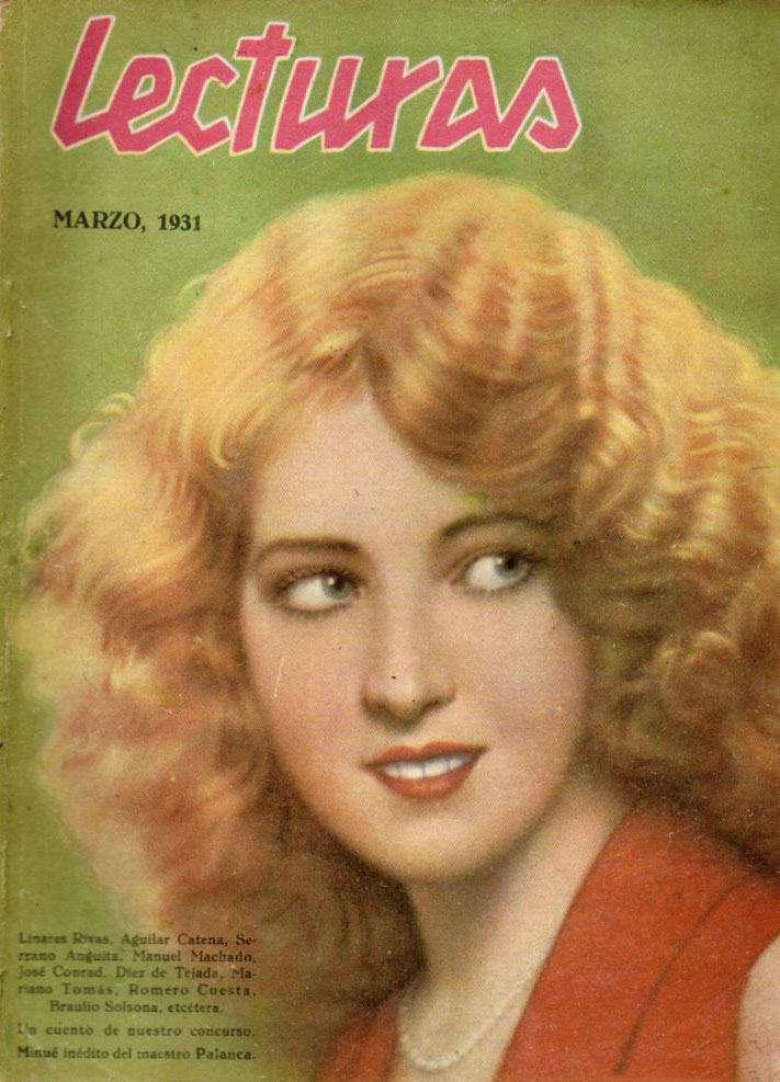 LECTURAS magazine side cover Issue 118  March 1931