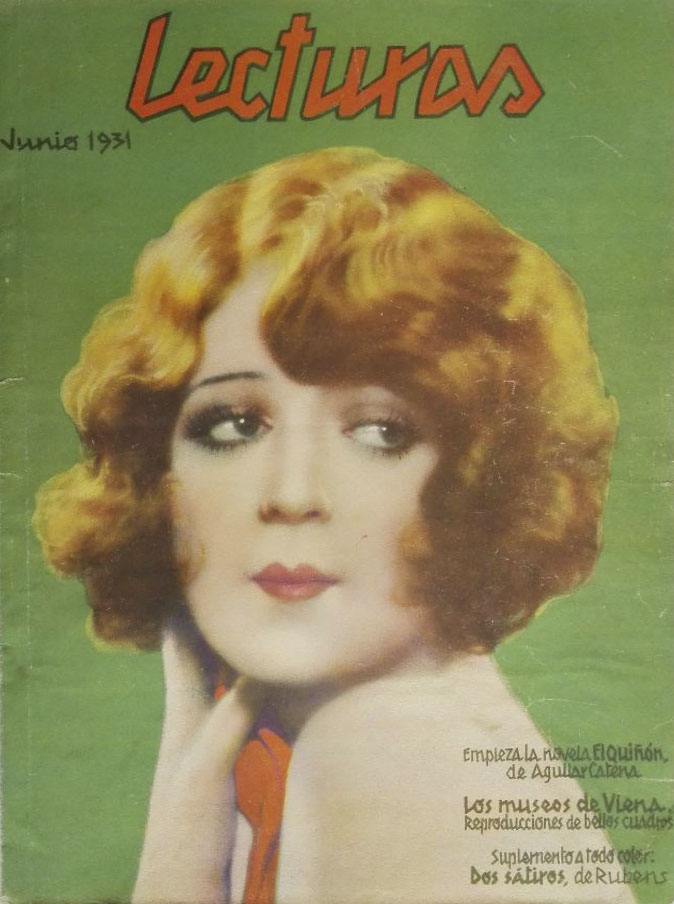 LECTURAS magazine side cover Issue 121  June 1931