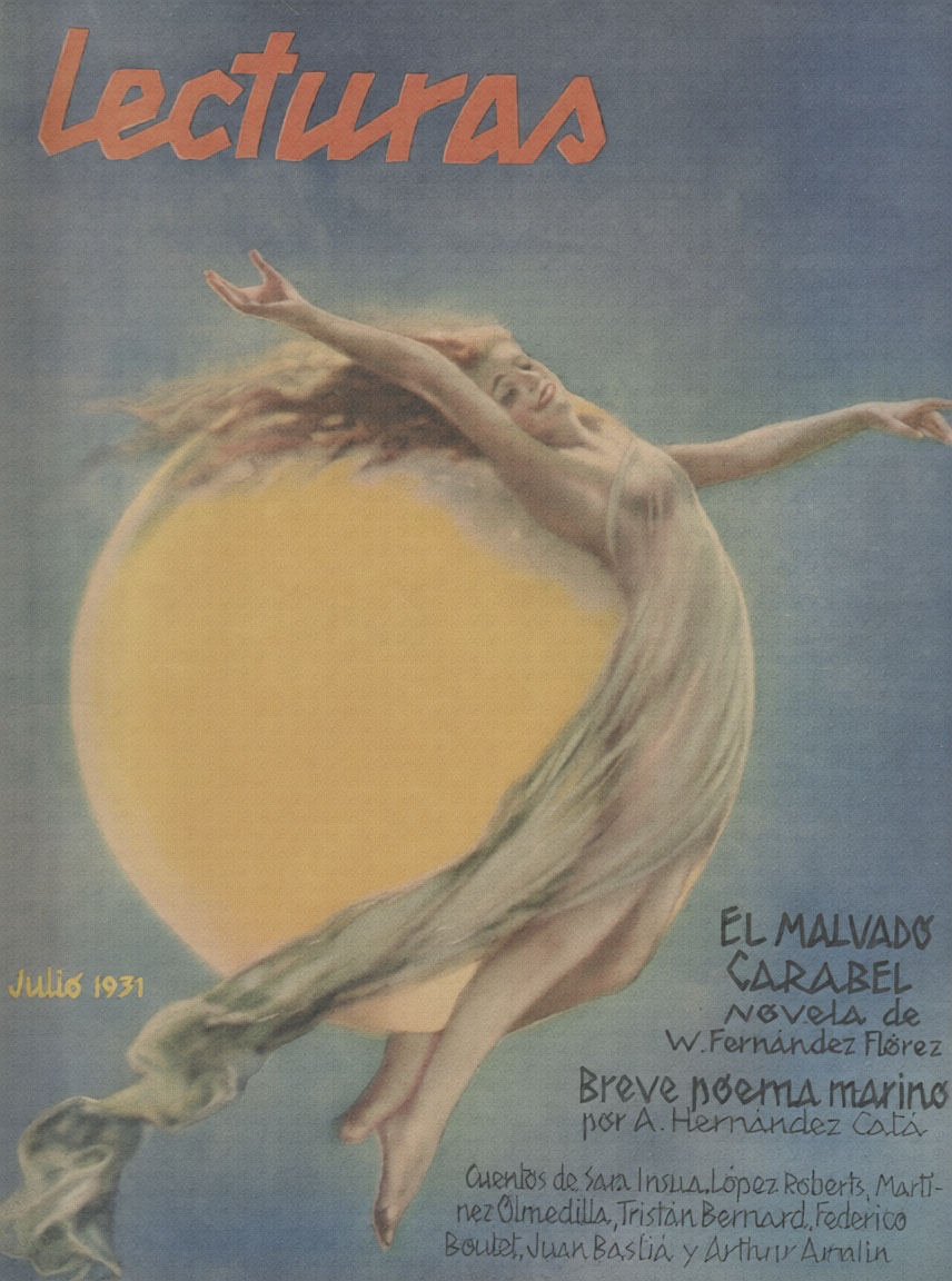 LECTURAS magazine side cover Issue 122  July 1931