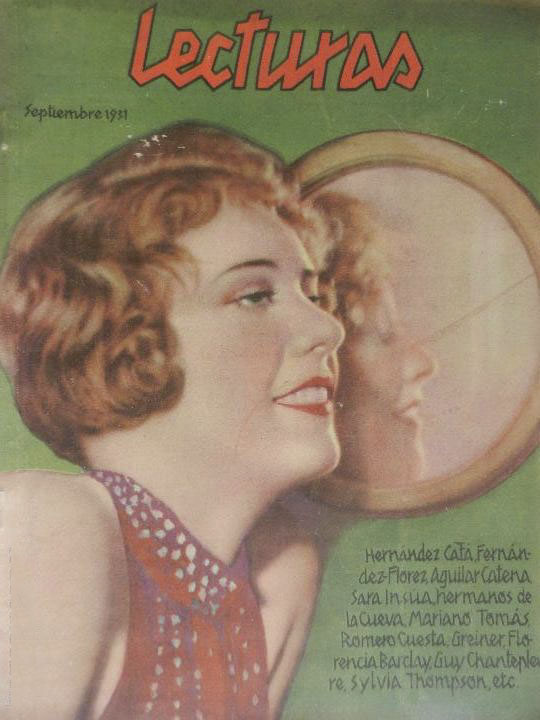 LECTURAS magazine side cover Issue 124  September 1931