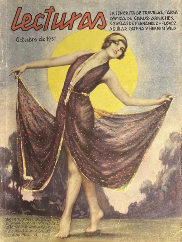 LECTURAS magazine side cover Issue 125  October 1931