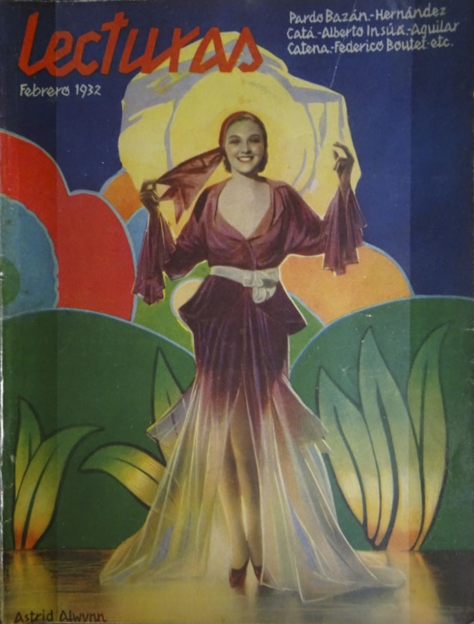LECTURAS magazine side cover Issue 129  February 1932