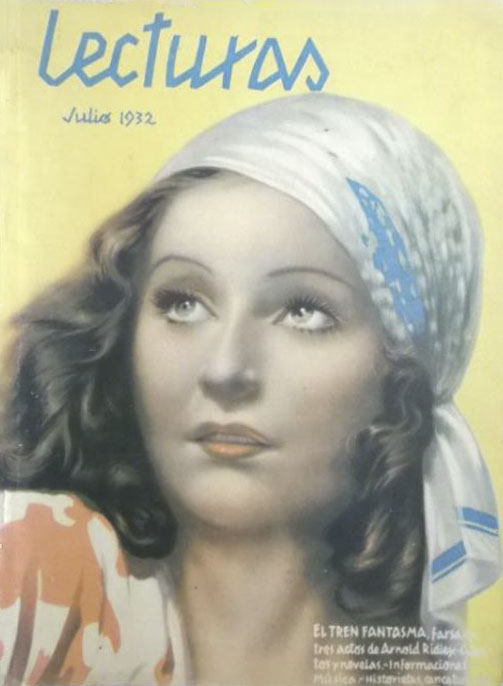 LECTURAS magazine side cover Issue 134  July 1932