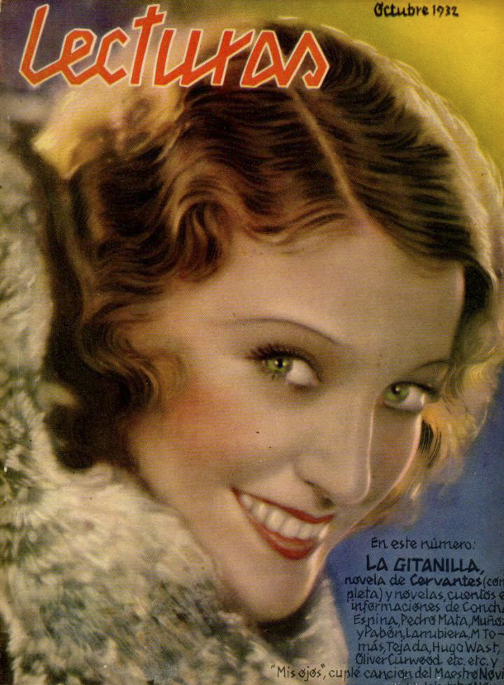 LECTURAS magazine side cover Issue 137  October 1932