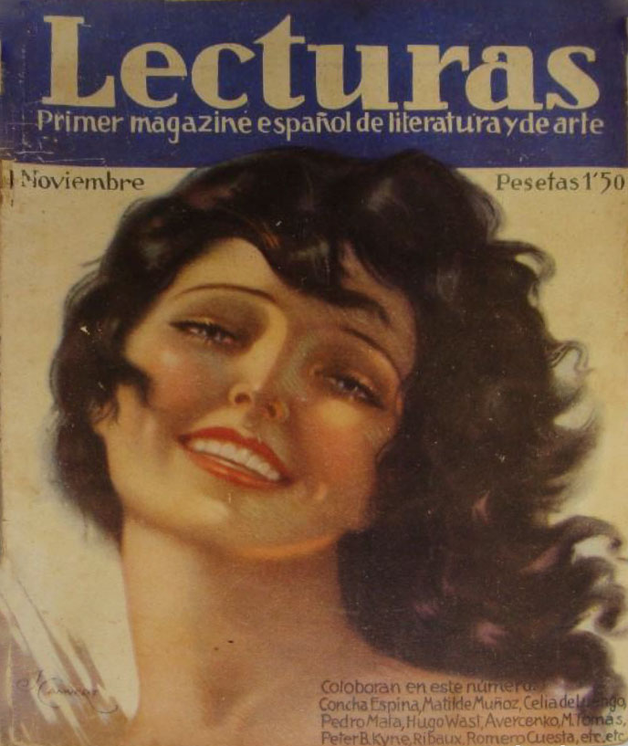 LECTURAS magazine side cover Issue 138  November 1932