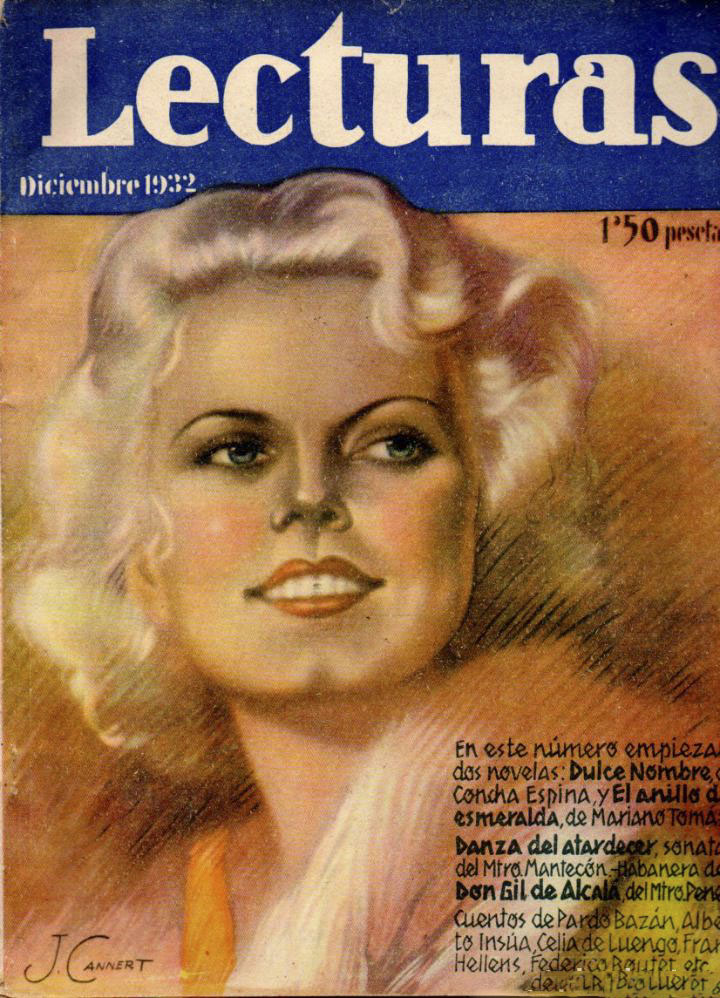 LECTURAS magazine side cover Issue 139  December 1932
