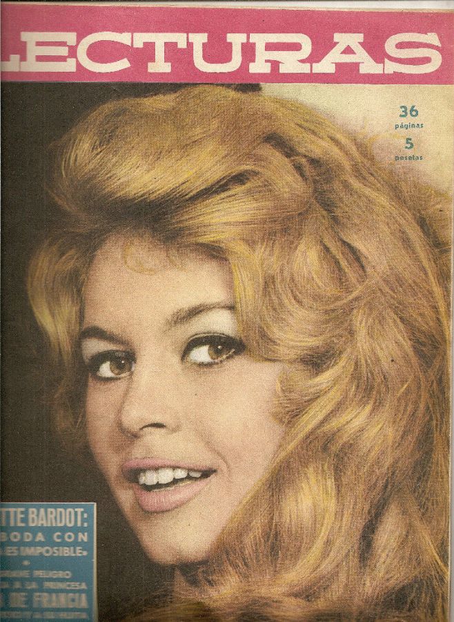 LECTURAS magazine side cover Issue 448   1959