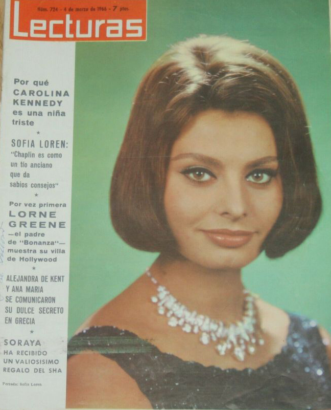 LECTURAS magazine side cover Issue 724 4 March 1966