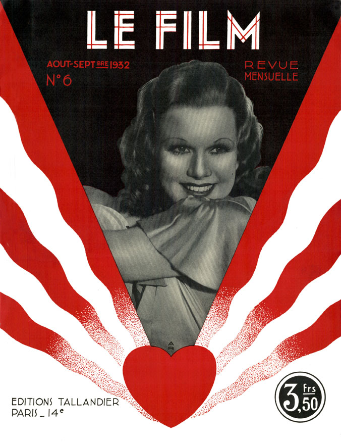 FILM | LE (30s Fr) magazine side cover Issue 6 August/September 1932