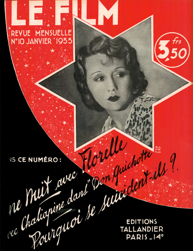 FILM | LE (30s Fr) magazine side cover Issue 10 January 1933