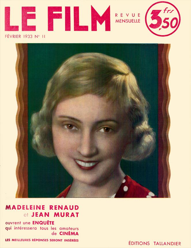 FILM | LE (30s Fr) magazine side cover Issue 11 February 1933