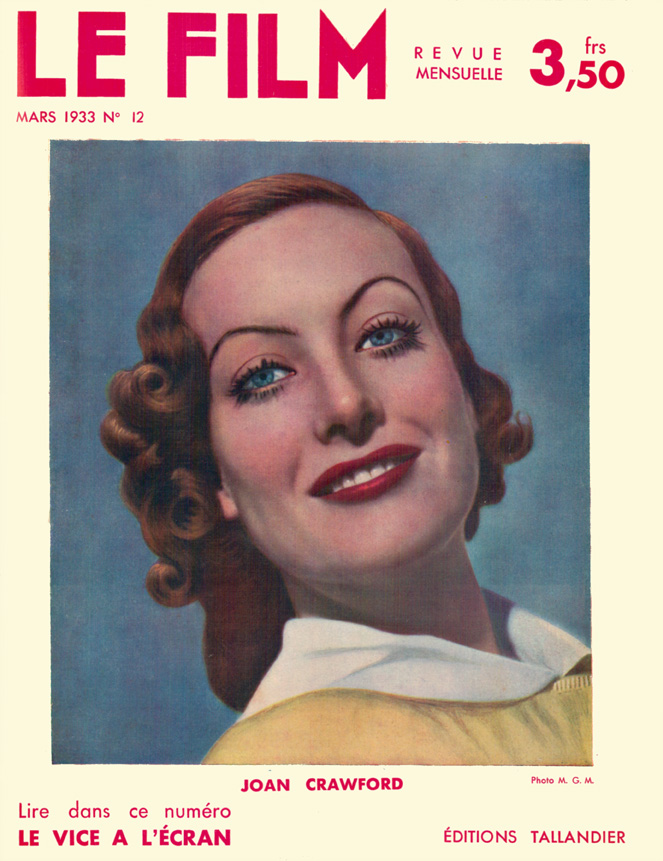 FILM | LE (30s Fr) magazine side cover Issue 12 March 1933