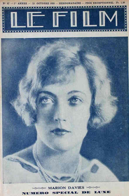 FILM | LE (Be) magazine side cover Issue 47 13 October 1929