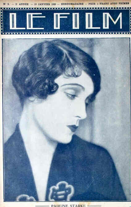 FILM | LE (Be) magazine side cover Issue 9 19 January 1930