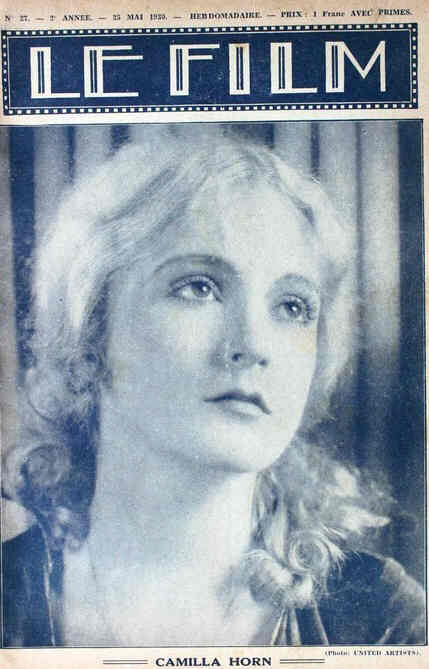 FILM | LE (Be) magazine side cover Issue 27 25 May 1930
