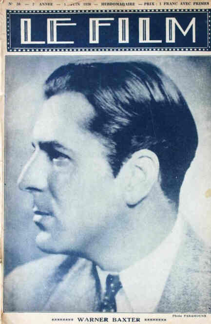 FILM | LE (Be) magazine side cover Issue 30 15 June 1930