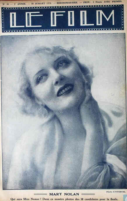 FILM | LE (Be) magazine side cover Issue 35 20 July 1930