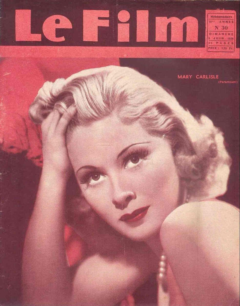 FILM | LE (Be) magazine side cover Issue 30 5 June 1938