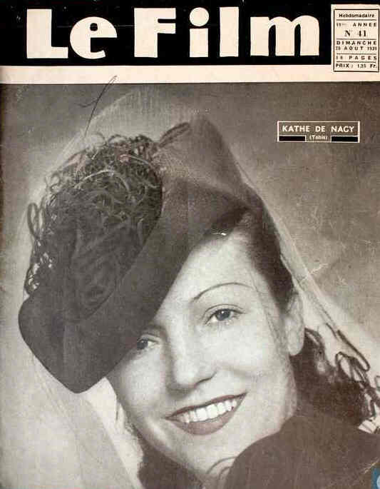 FILM | LE (Be) magazine side cover Issue 41 20 August 1939