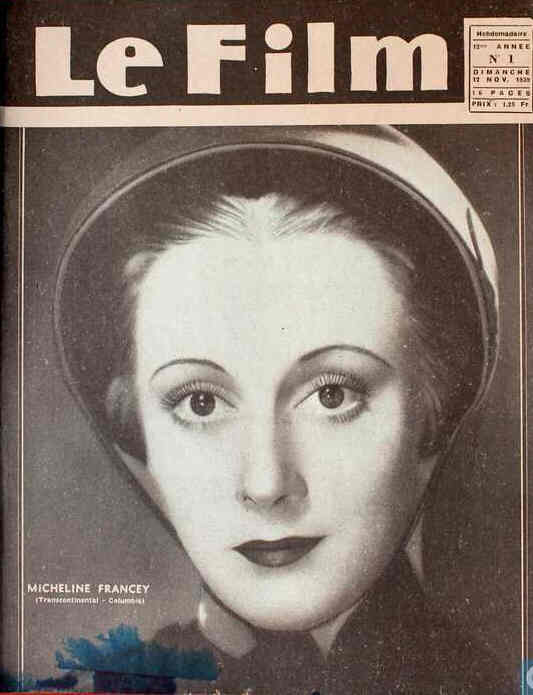 FILM | LE (Be) magazine side cover Issue 1 12 November 1939