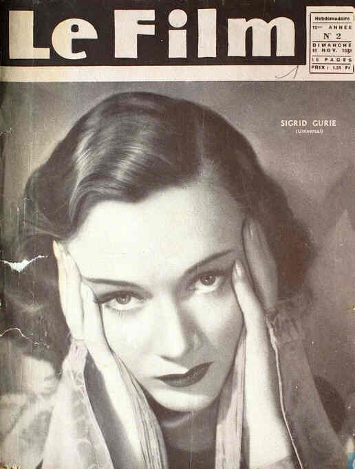 FILM | LE (Be) magazine side cover Issue 2 19 November 1939