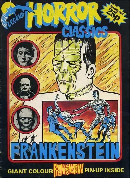 LEGEND HORROR CLASSICS magazine side cover Issue 2  1975