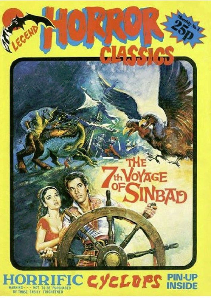 LEGEND HORROR CLASSICS magazine side cover Issue 3  1975