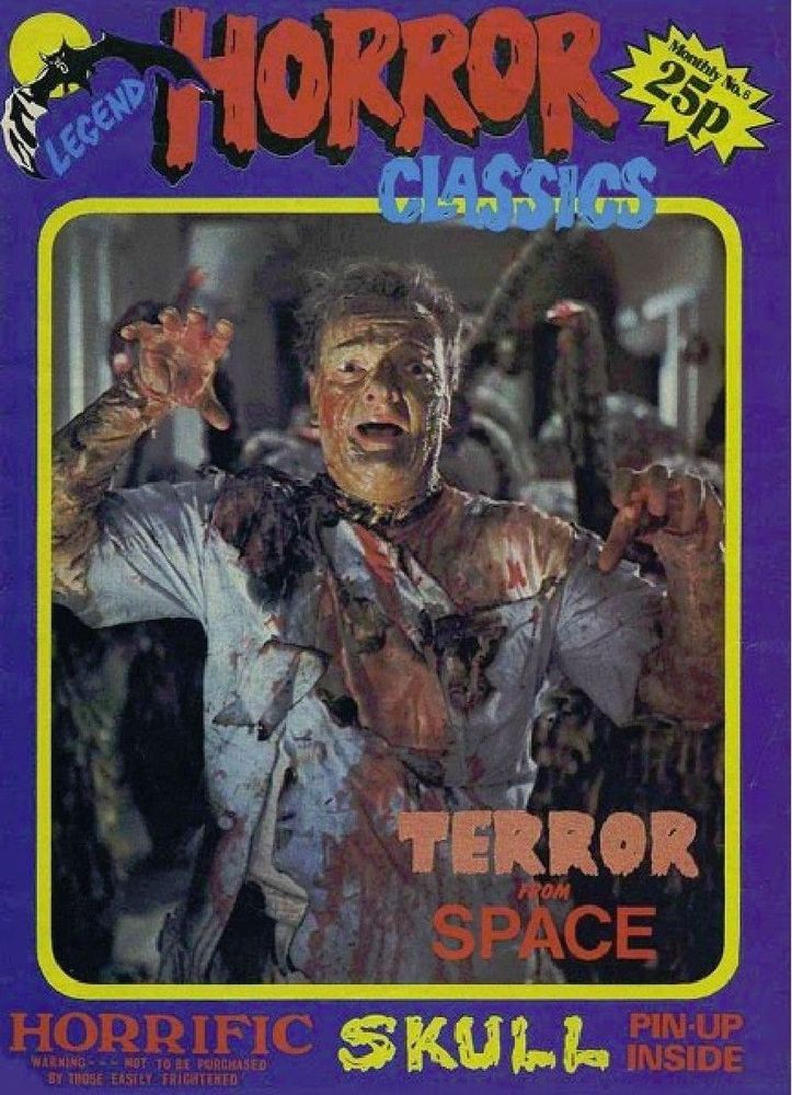 LEGEND HORROR CLASSICS magazine side cover Issue 6  1975