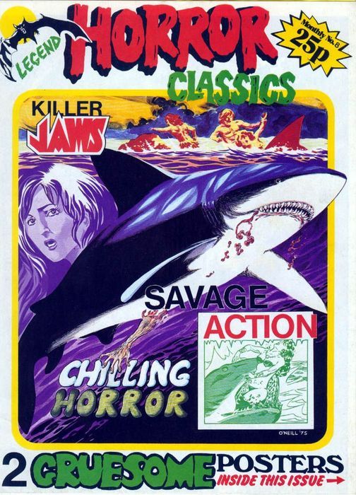 LEGEND HORROR CLASSICS magazine side cover Issue 8  1975