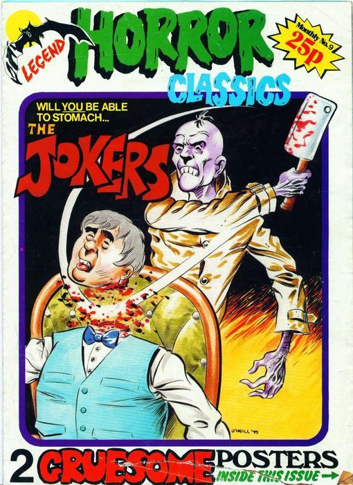 LEGEND HORROR CLASSICS magazine side cover Issue 9  1975