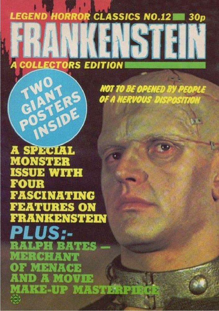 LEGEND HORROR CLASSICS magazine side cover Issue 12  1975