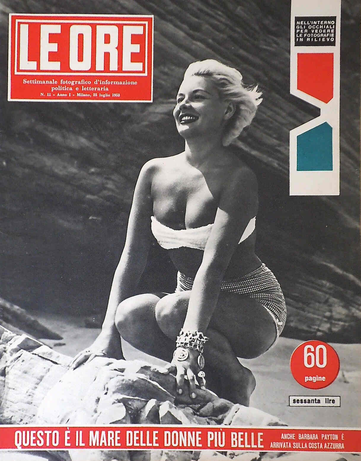 ORE | LE magazine side cover Issue 11 25 July 1953
