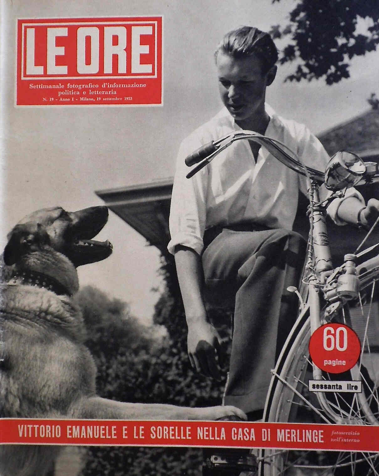 ORE | LE magazine side cover Issue 19 19 September 1953