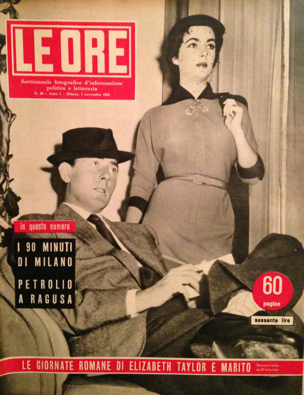 ORE | LE magazine side cover Issue 26 7 November 1953
