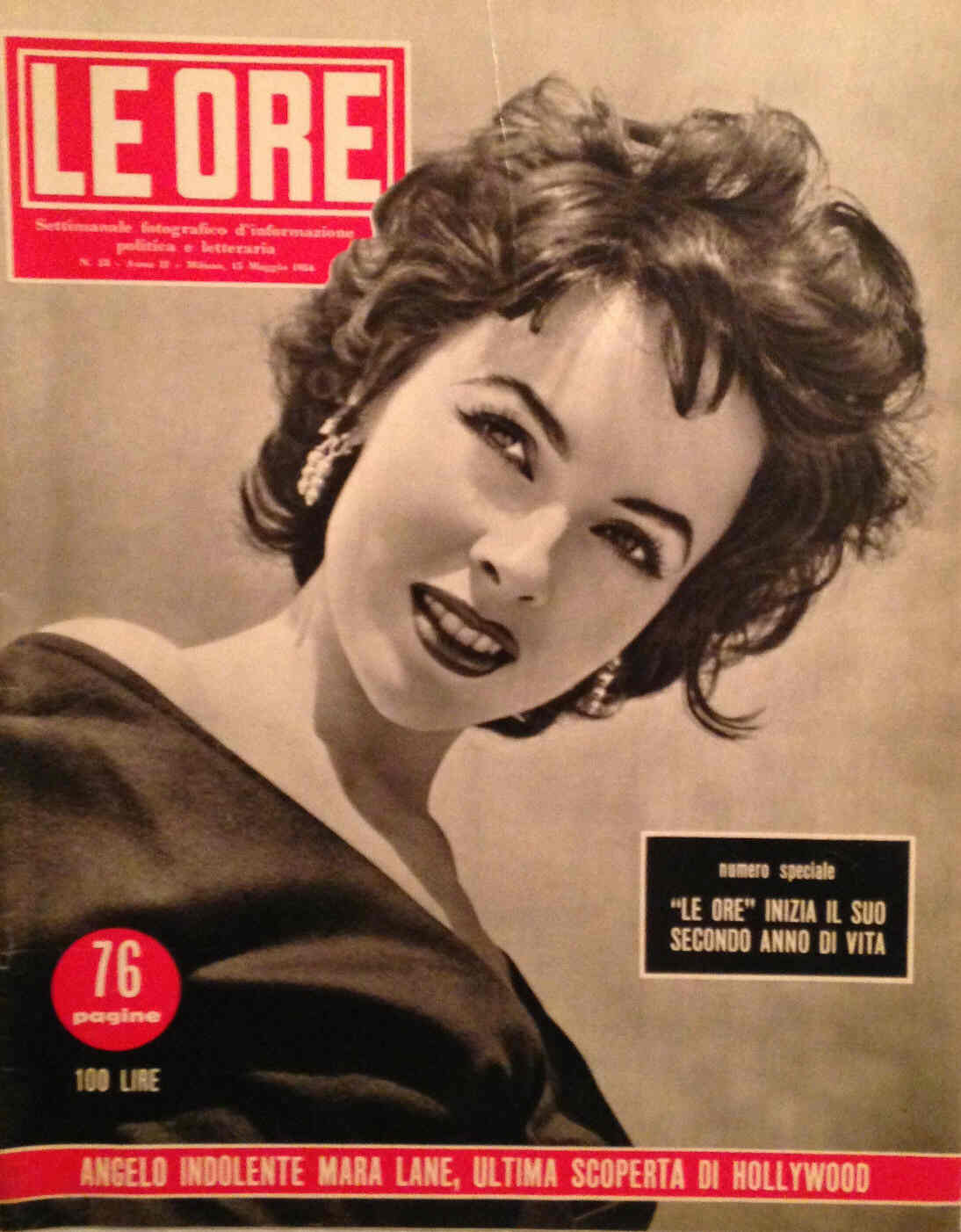 ORE | LE magazine side cover Issue 53 15 May 1954
