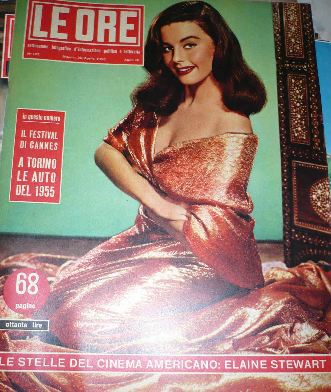 ORE | LE magazine side cover Issue 103 30 April 1955