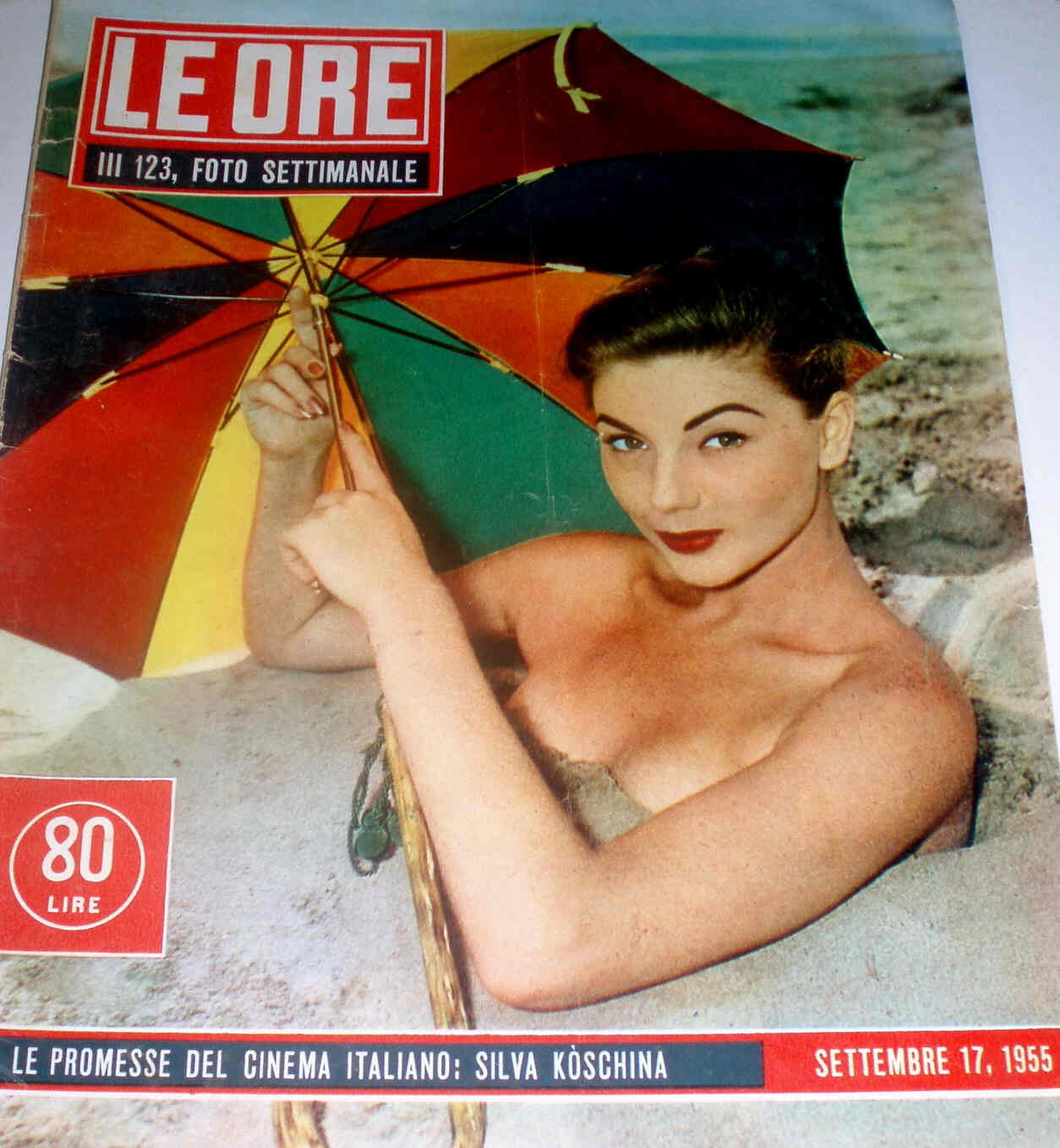 ORE | LE magazine side cover Issue 123 17 September 1955