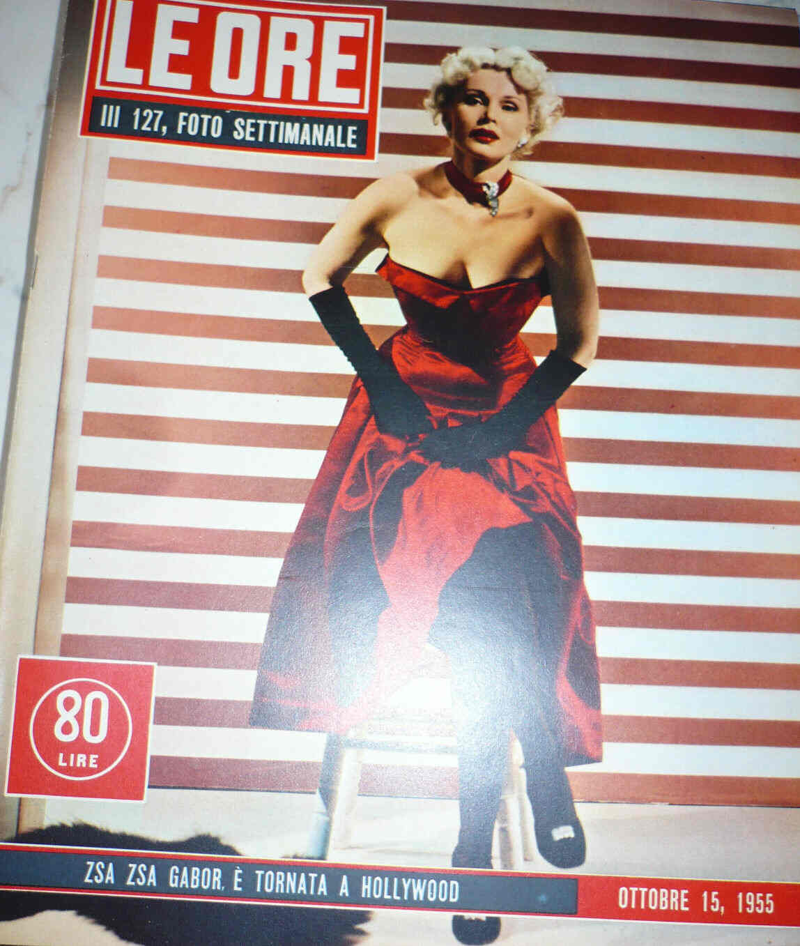 ORE | LE magazine side cover Issue 127 15 October 1955